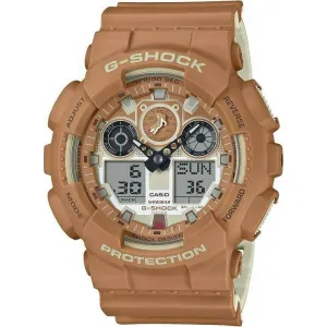 CASIO G-SHOCK MADE IN JAPAN MODEL SHIBAINU DOG ANALOG DIGITAL BROWN MEN WATCH GA-100SHB-5AJR