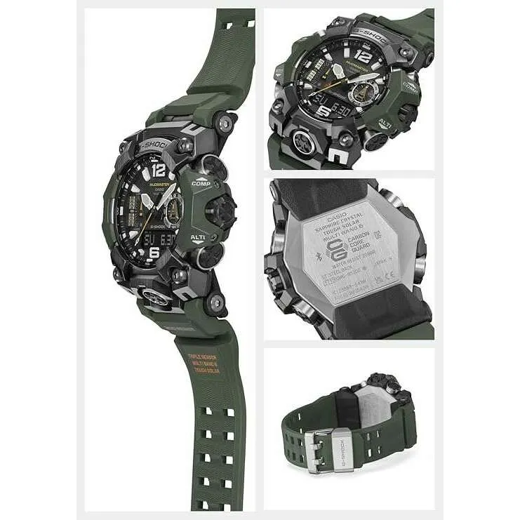 CASIO G-SHOCK MASTER OF G MUDMASTER SERIES ANALOG DIGITAL KHAKI MEN WATCH GWG-B1000-3AJF