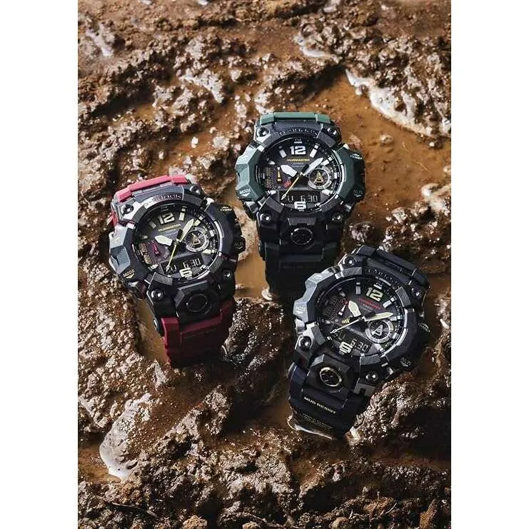 CASIO G-SHOCK MASTER OF G MUDMASTER SERIES ANALOG DIGITAL KHAKI MEN WATCH GWG-B1000-3AJF