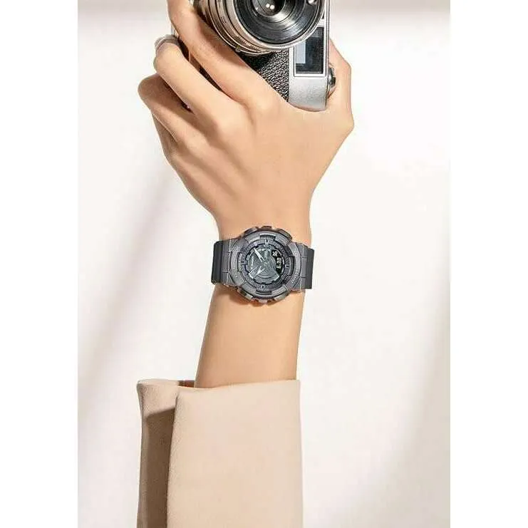 CASIO G-SHOCK MID-SIZE MODEL METAL COVERED DARK GREY LADIES WATCH GM-S110B-8AJF