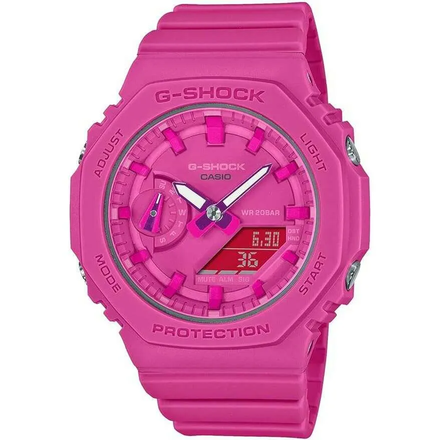 CASIO G-SHOCK MID-SIZE MODEL PINK ANALOG DIGITAL LADIES WATCH GMA-S2100P-4AJR