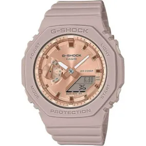 CASIO G-SHOCK MID-SIZE MODEL PINK BEIGE & GOLD LADIES WATCH GMA-S2100MD-4AJF