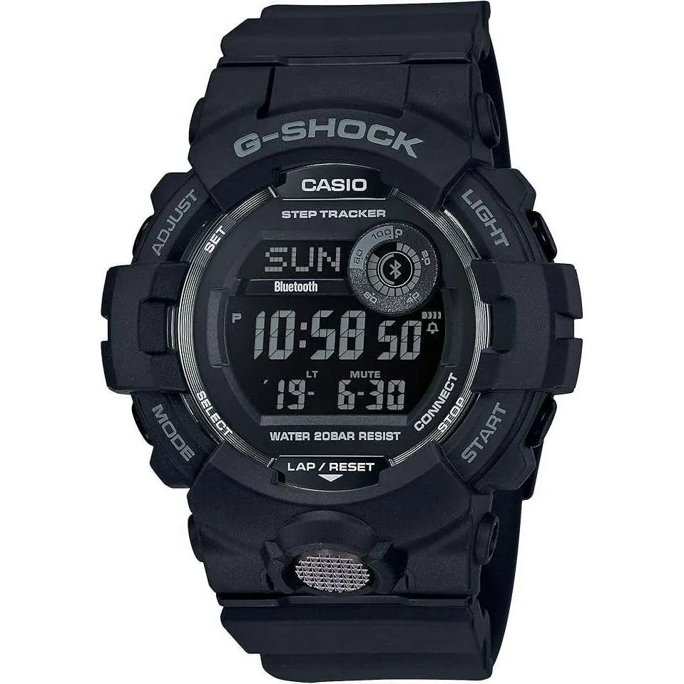 CASIO G-SHOCK PEDOMETER BLUETOOTH DIGITAL DIAL BLACK MEN WATCH GBD-800-1BJF