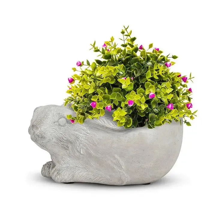 Cement Bunny Planter