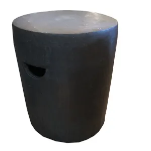 Ceramic Garden Stool- Black