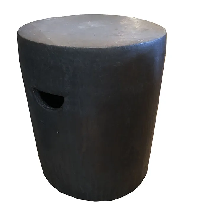 Ceramic Garden Stool- Black