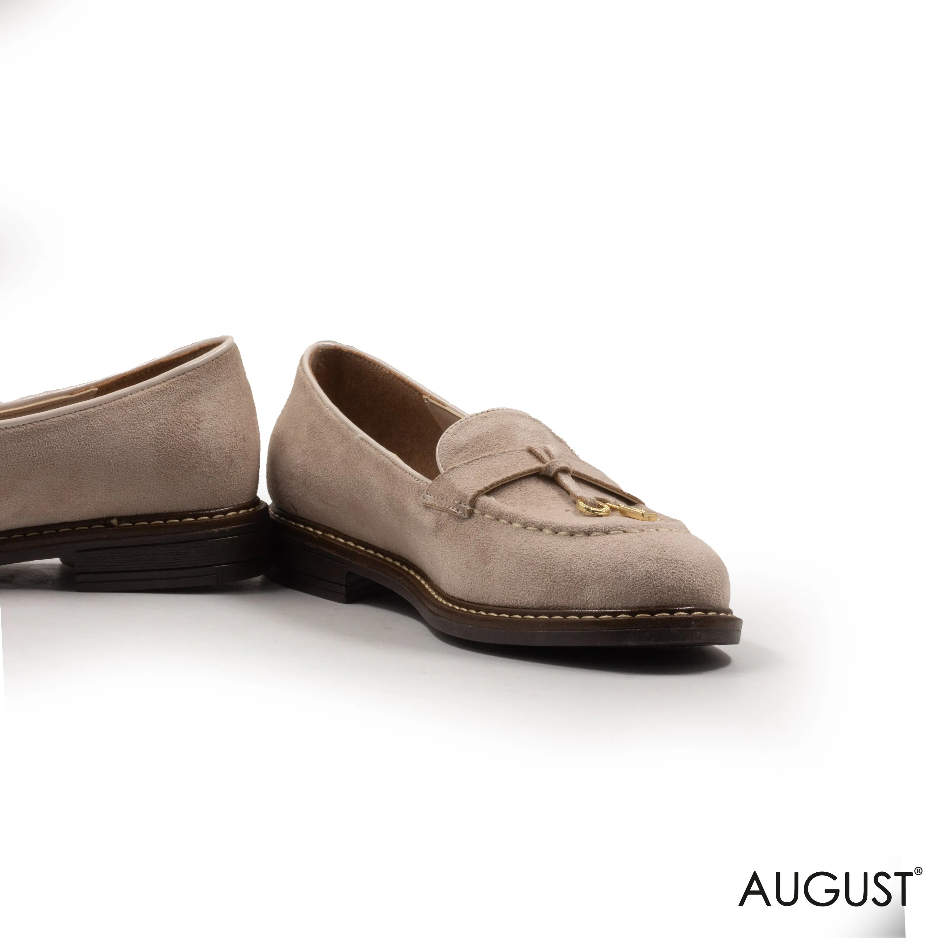 CLASSIC CHAMOIS LEATHER TASSEL LOAFERS