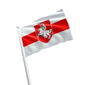 Coat of Arms Pogonia Пагоня Belarus The Chaser Chase Knight Vityaz Opposition BNF Flag