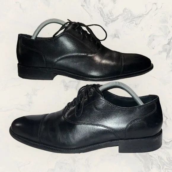 Cole Haan Men's Williams Cap Toe Oxford Black Dress Show Mens Size 9M C12202