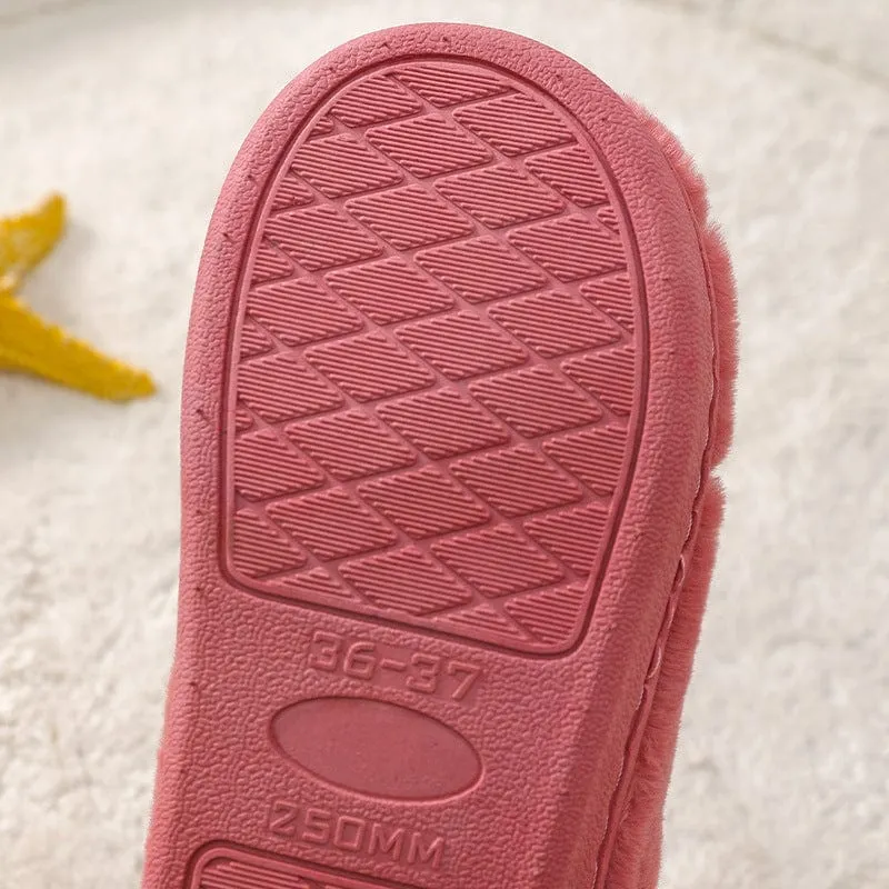 Cozy Warm Closed Toe Slippers