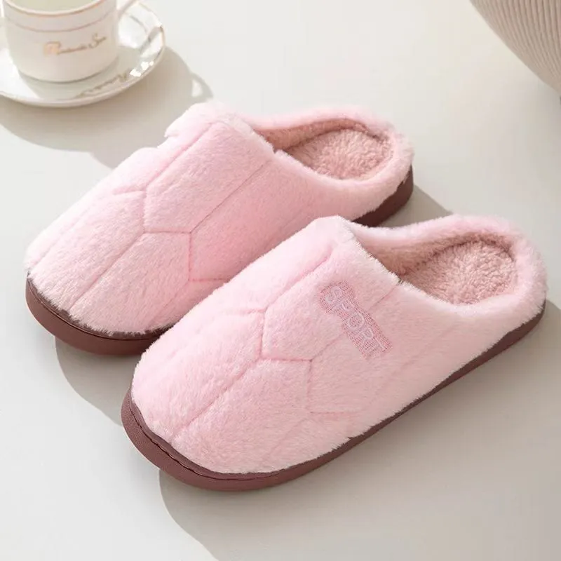 Cozy Warm Closed Toe Slippers