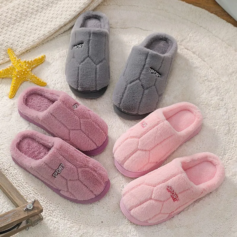 Cozy Warm Closed Toe Slippers