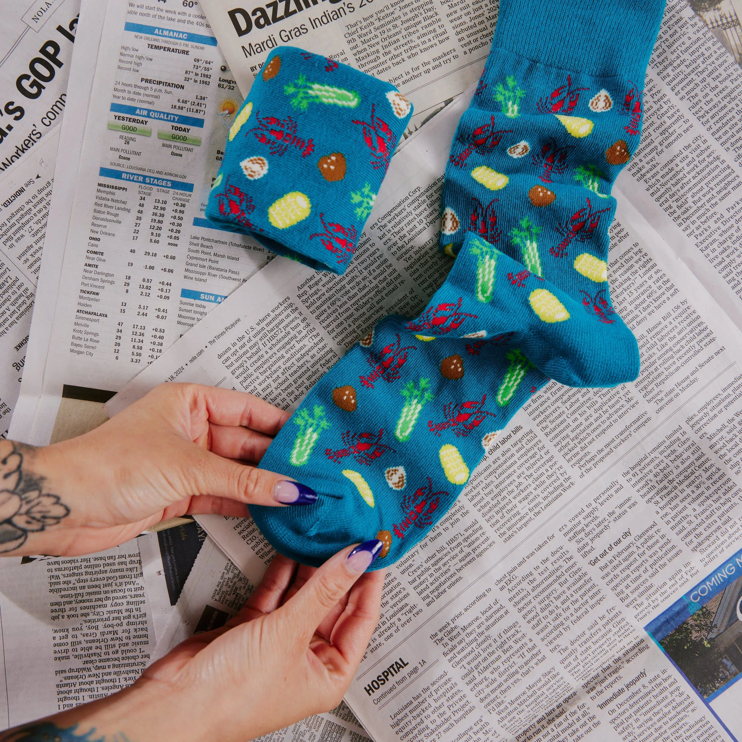 Crawfish Boil Socks