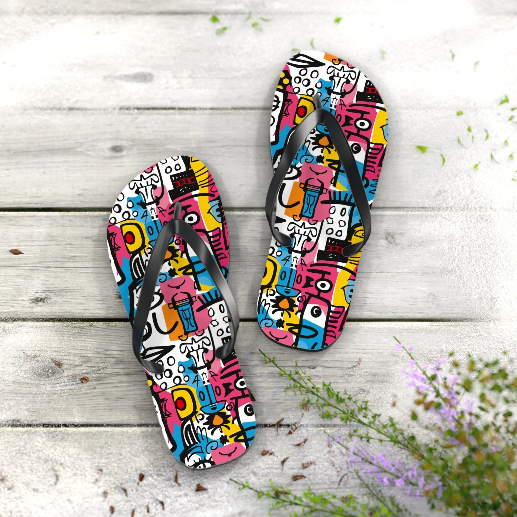 Cubist Chic - Fun Summer Footwear for Beach Days