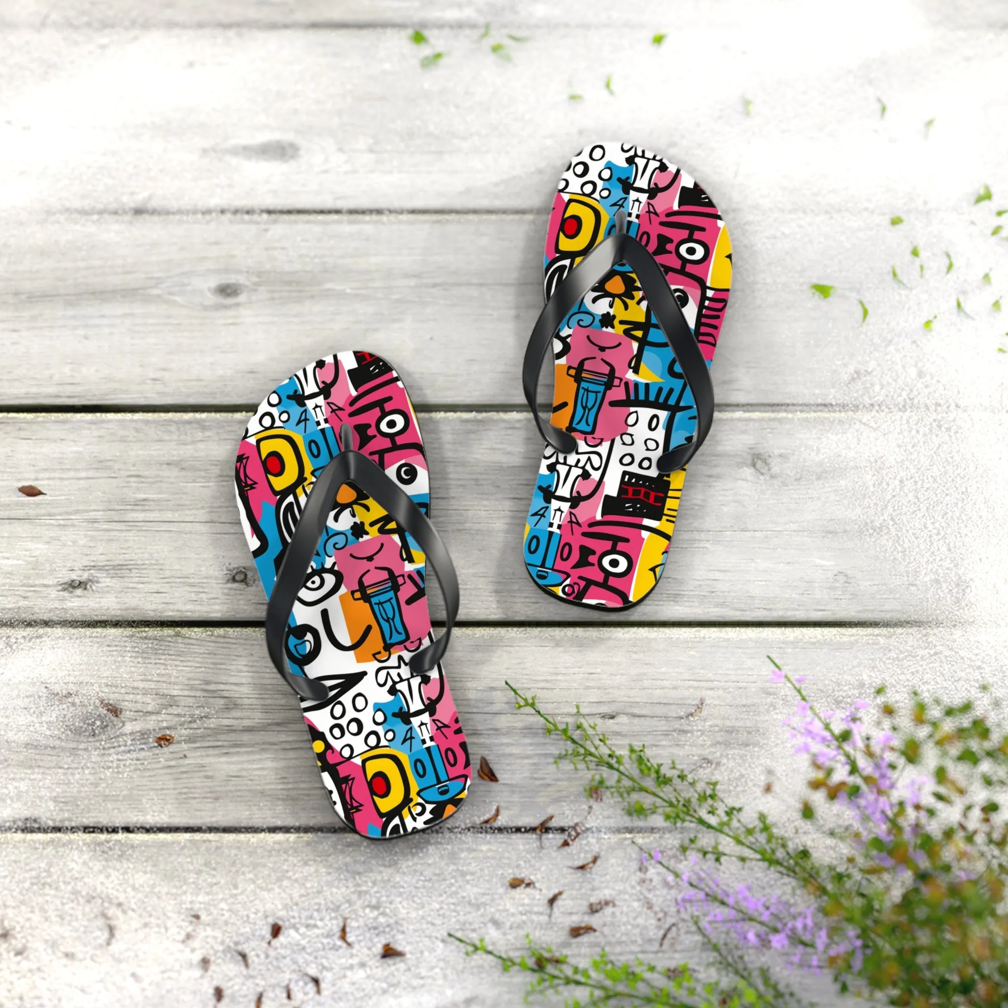 Cubist Chic - Fun Summer Footwear for Beach Days