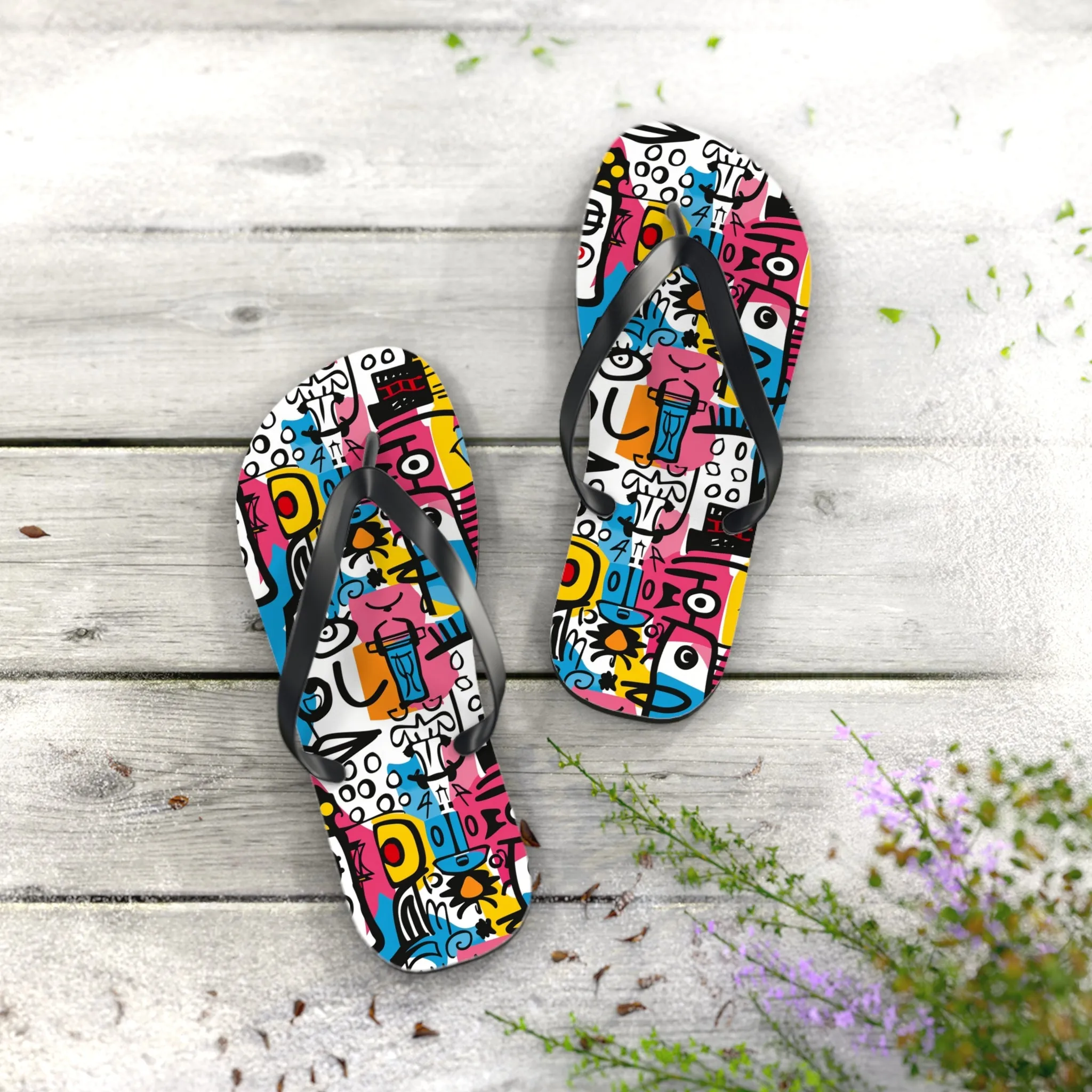 Cubist Chic - Fun Summer Footwear for Beach Days