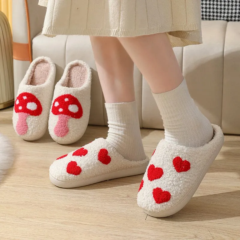 Cute Mushroom Pattern Slippers