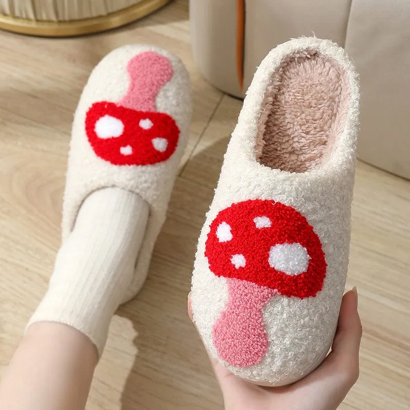 Cute Mushroom Pattern Slippers