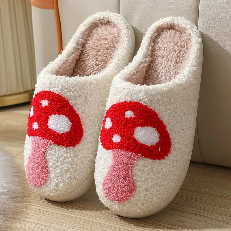 Cute Mushroom Pattern Slippers