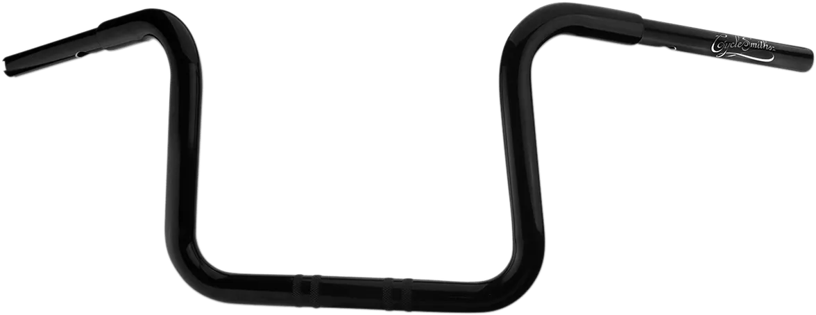 Cyclesmiths 113CA10NSTBWBPH 1-1/4in. California Lane-Splitter Ape Handlebar for 1-1/4in. Clamp Area - 10in. Rise - Gloss Black