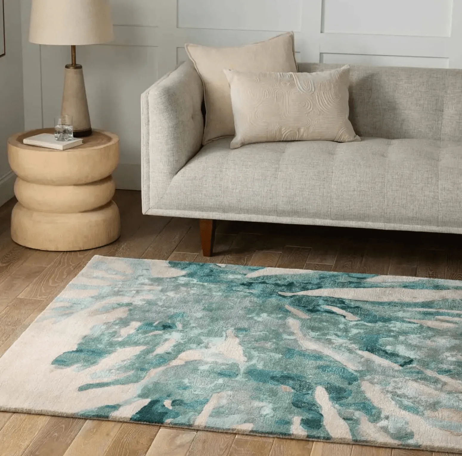 Delray Beach Coral Rug - Teal