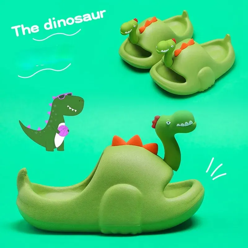 Dinosaur Slippers Kids Slides