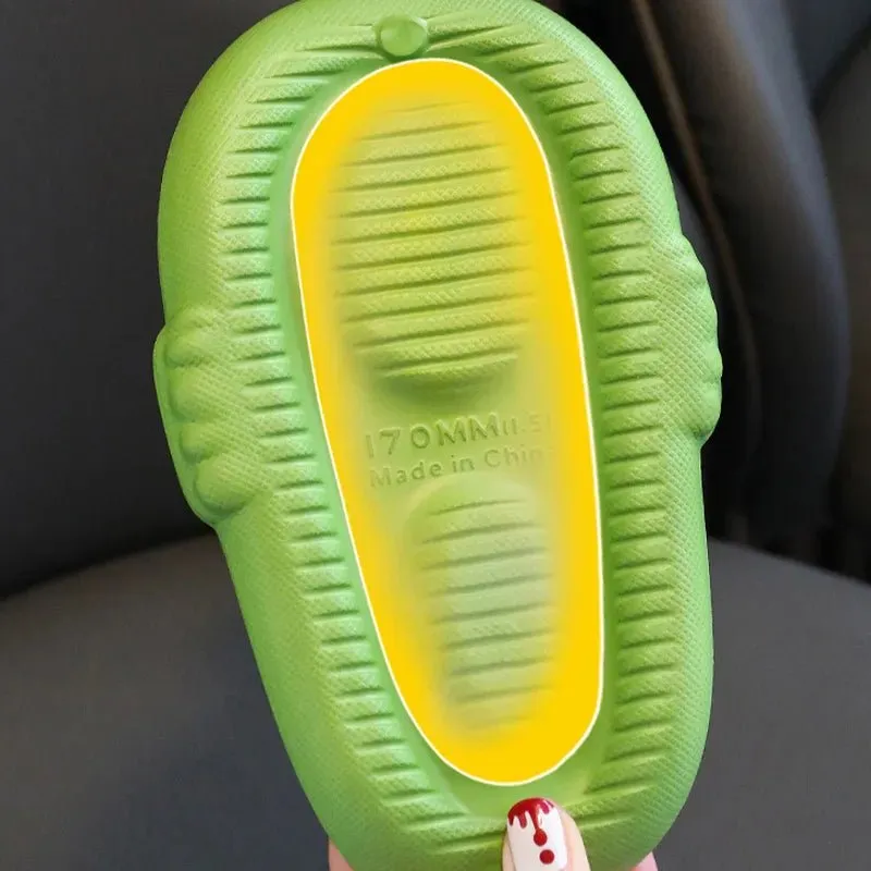 Dinosaur Slippers Kids Slides