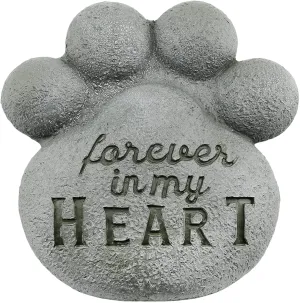 Dog Pawprint Memorial Stone