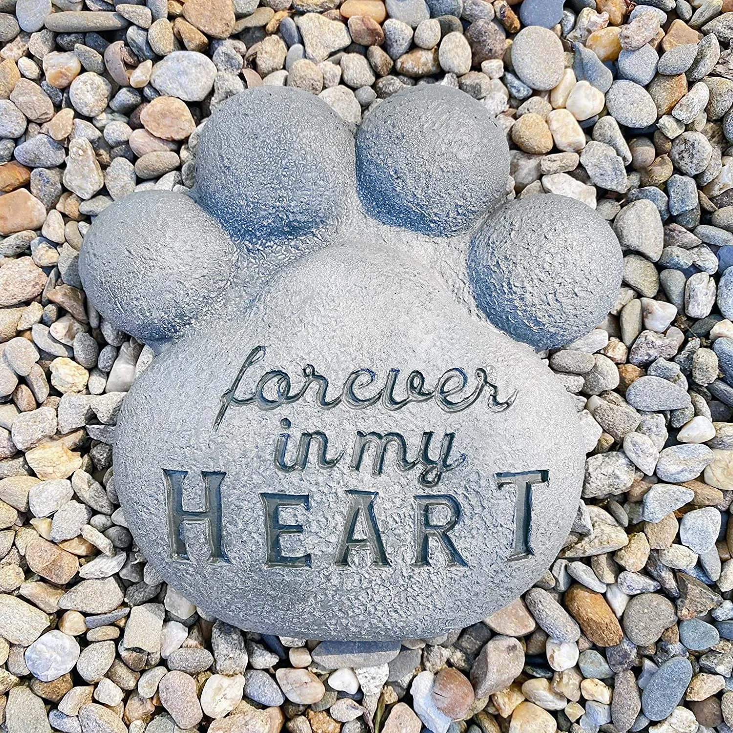 Dog Pawprint Memorial Stone