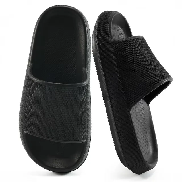 Ecetana Pillow Slippers for Women Non Slip Shower Slides Bathroom Sandals
