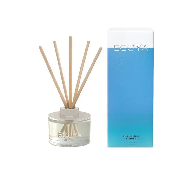 ECOYA - Mini Reed Diffuser 50ml - Blue Cypress & Amber