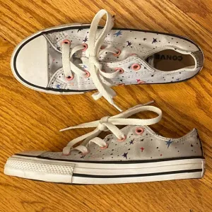EUC Converse Satin All Star, Silver