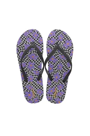 Flip Flops Flores Cuadros