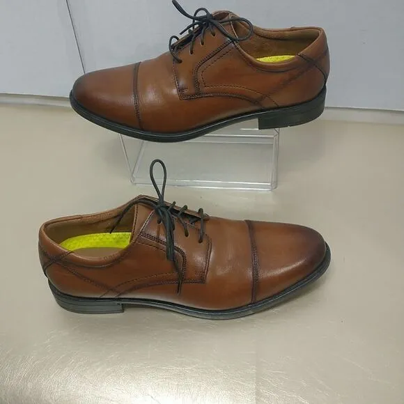 Florsheim Mens Midtown Cap Toe Oxford Size 11 D Cognac 12138 221