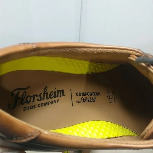Florsheim Mens Midtown Cap Toe Oxford Size 11 D Cognac 12138 221
