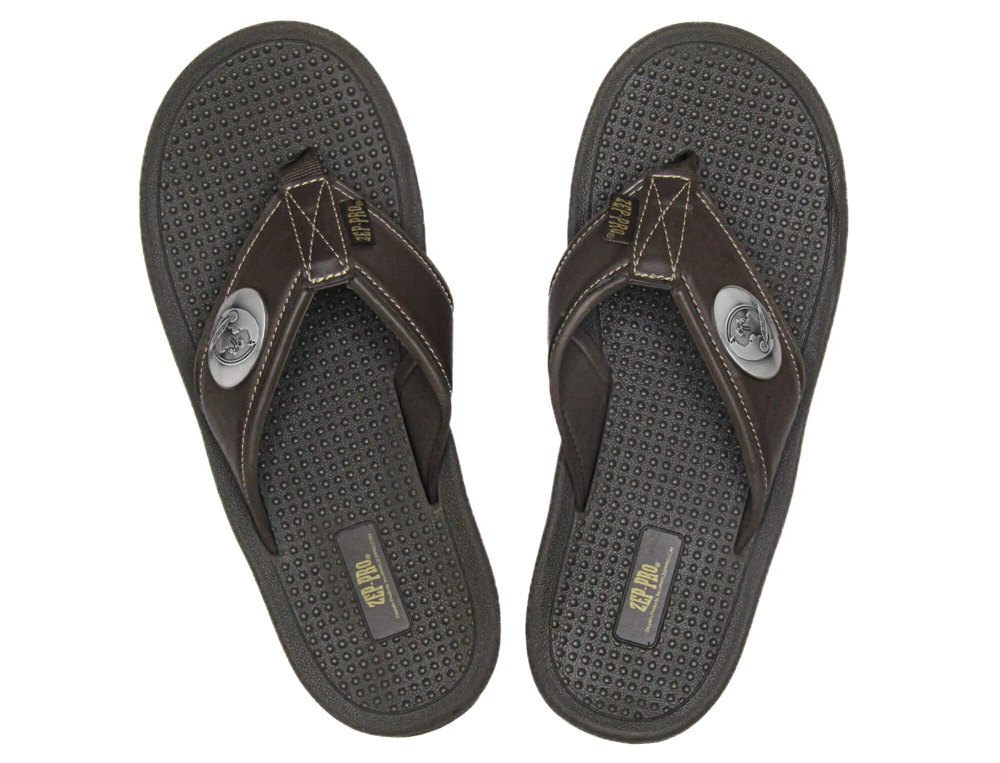 FSU Seminoles Men's Collegiate Brown Flip Flop Sandal.