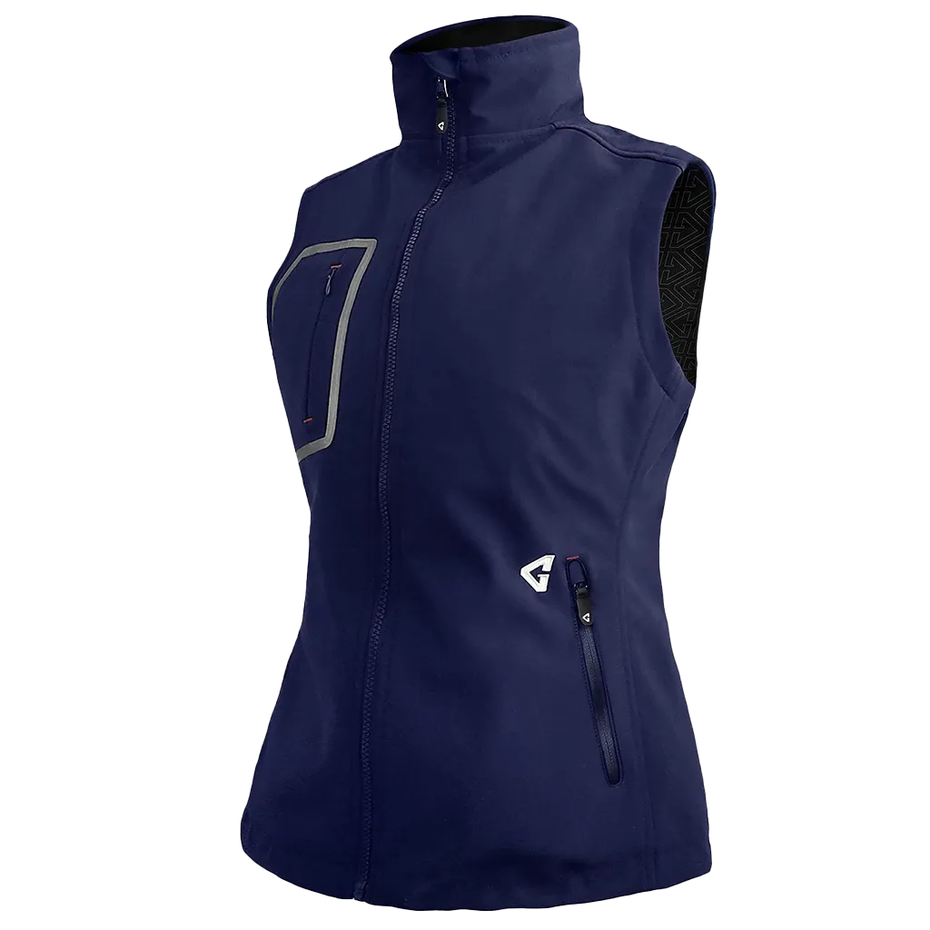 Gerbing 7V Women's Torrid Softshell Heated Vest 2.0 in Navy