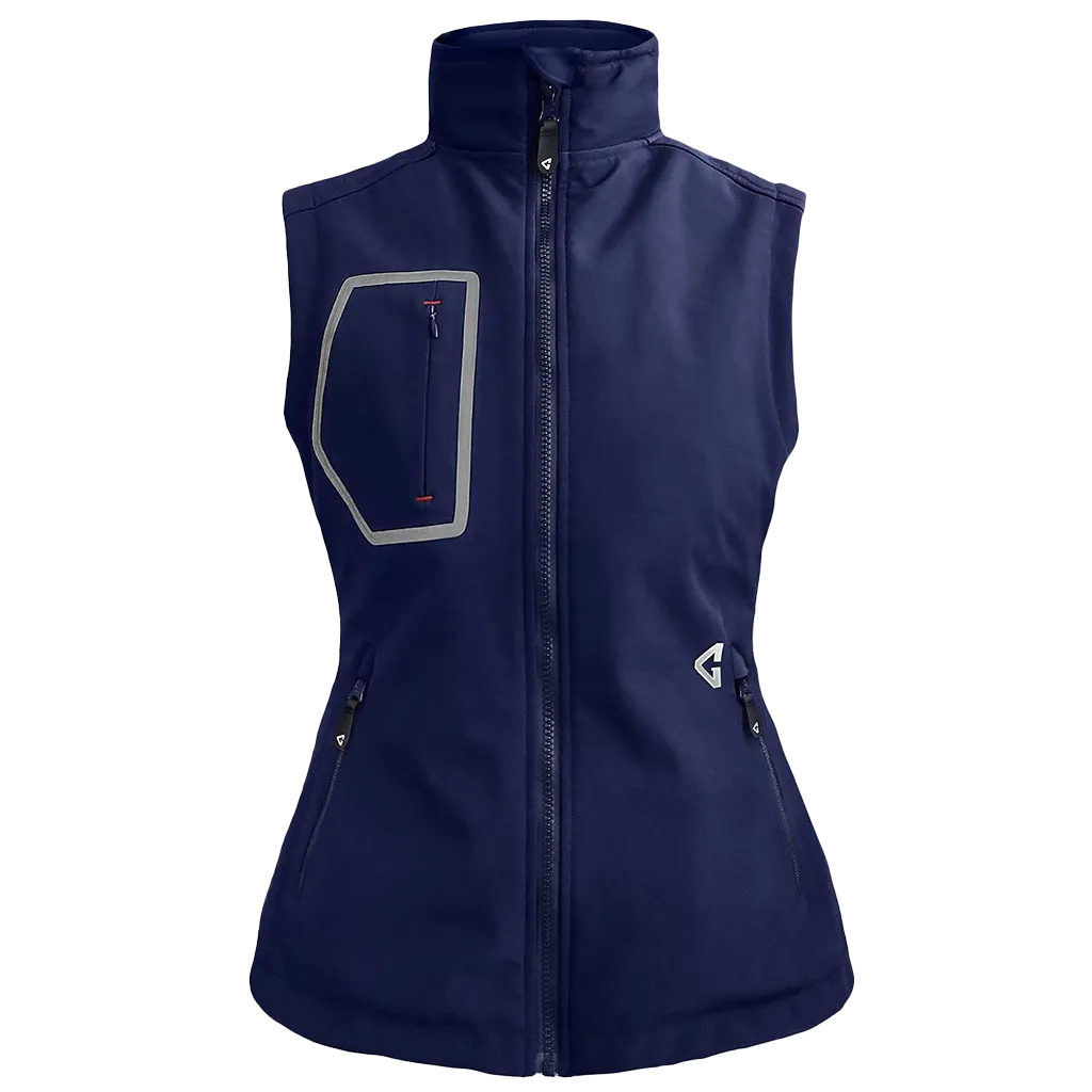 Gerbing 7V Women's Torrid Softshell Heated Vest 2.0 in Navy