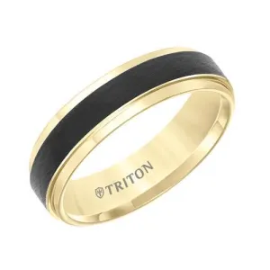 Gold Tungsten Carbide with Black Center