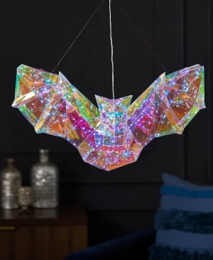 Halloween LED Lights - Prismatic Iridescent Phantom Bat 20"