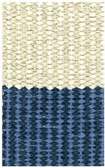 Hampton 4-inch Stripe Indoor/Outdoor PVC Rug - Mariners Blue