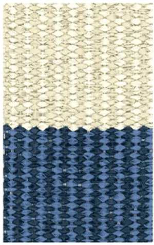 Hampton 4-inch Stripe Indoor/Outdoor PVC Rug - Mariners Blue