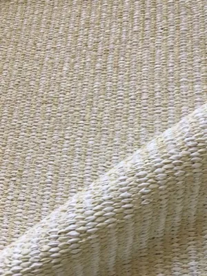 Hampton Indoor/Outdoor PVC Rug - Lina Strie Beige & White