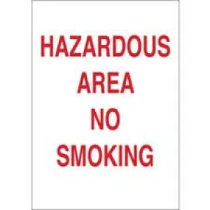 Hazardous Area No Smoking Sign/ Buy Online