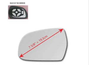 Heated Mirror Glass With Plastic Backing Plate Attached for Audi S4 2010 - 2016