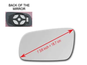 Heated Mirror Glass with Plastic Backing Plate Attached for Audi S6 C4 C5 1995 - 1997