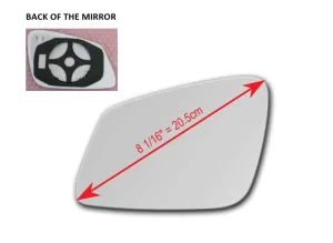 Heated Mirror Glass with Plastic Backing Plate Attached for BMW F39 X2 2018 - 2019