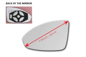 Heated Mirror Glass With Plastic Backing Plate Attached for Chevrolet Cruze 2011 - 2015
