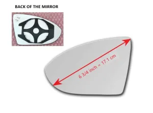 Heated Mirror Glass With Plastic Backing Plate Attached for Volkswagen Jetta 2019 - 2024
