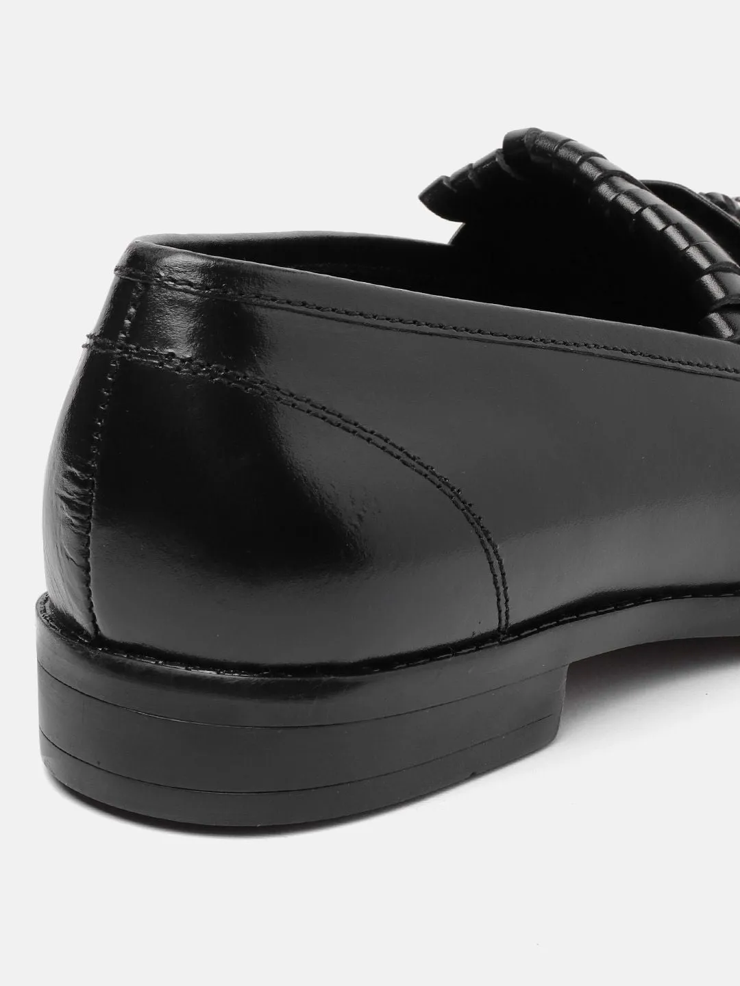 House of Pataudi Men Tasselled Formal Loafers